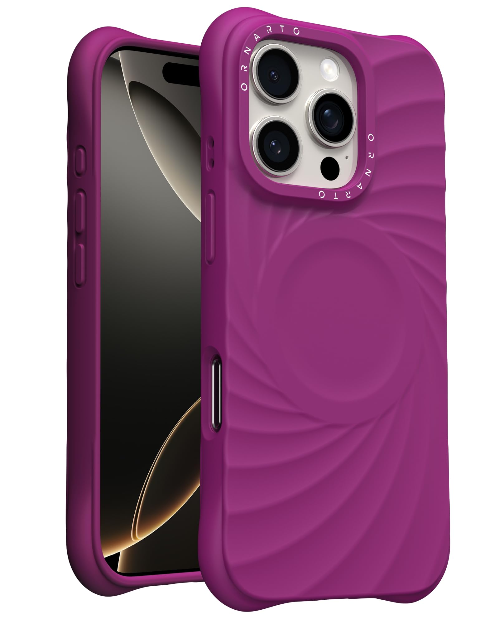 Ornarto VORTUXE Cover per iPhone 16 Pro Max
