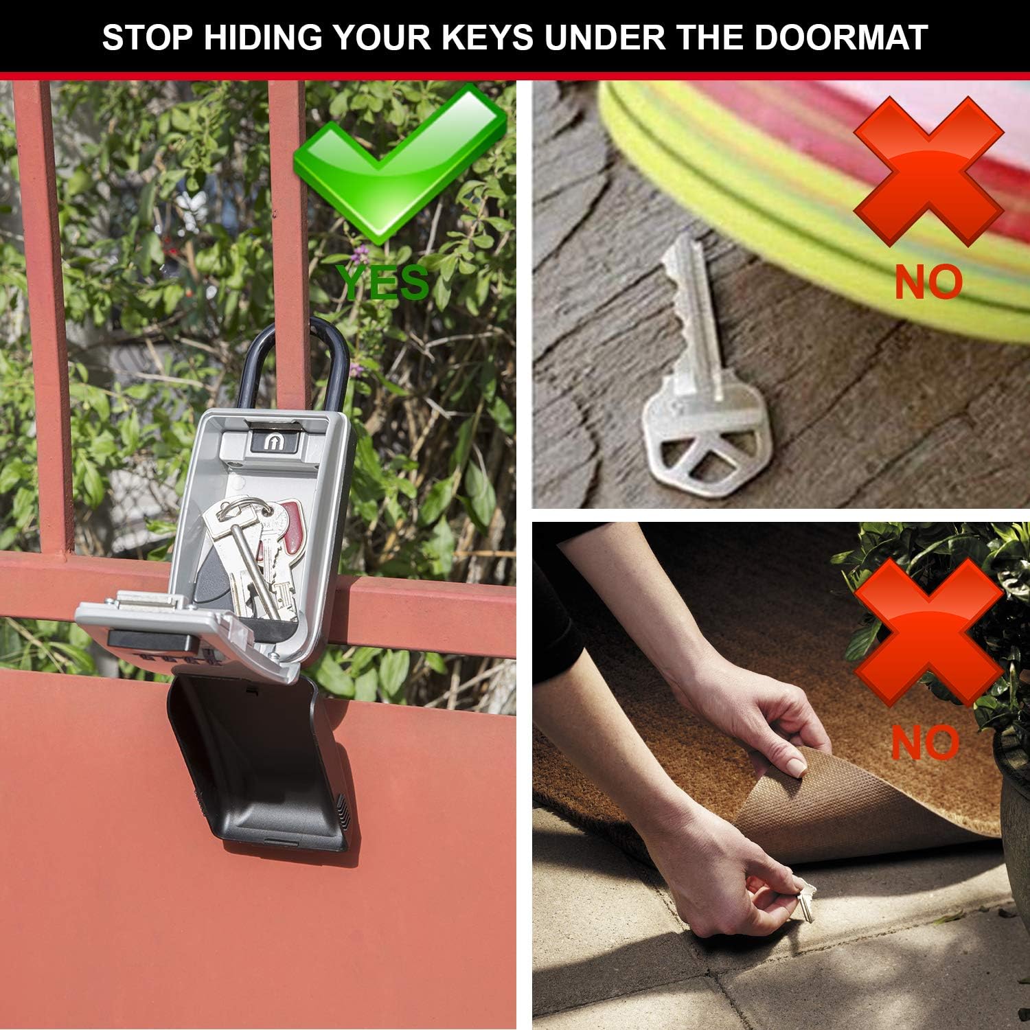 Master Lock 5424EURD Cassaforte per Chiavi con Arco - immagine 2