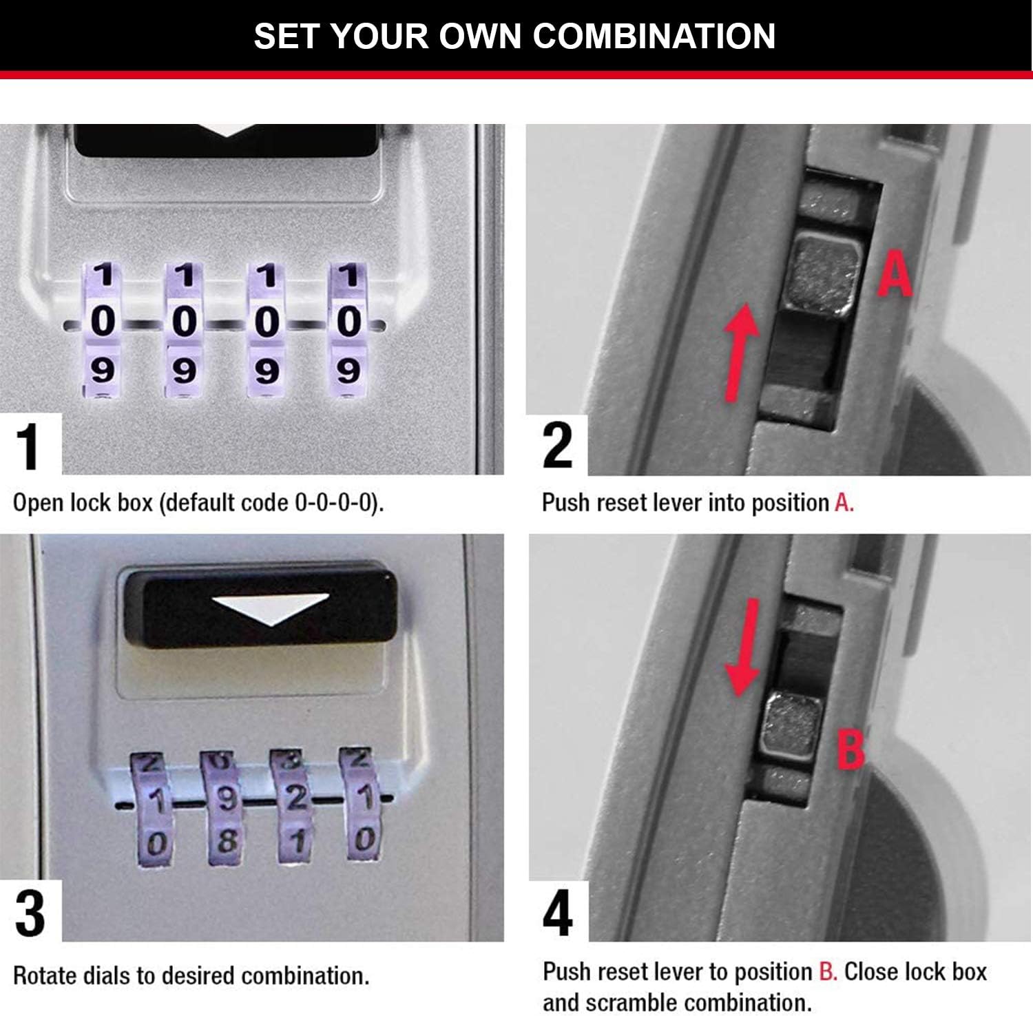 Master Lock 5424EURD Cassaforte per Chiavi con Arco - immagine 7
