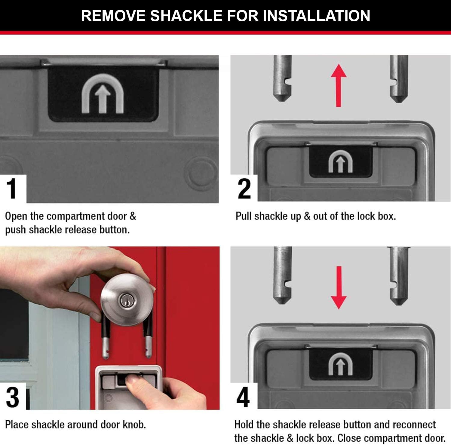 Master Lock 5424EURD Cassaforte per Chiavi con Arco - immagine 8