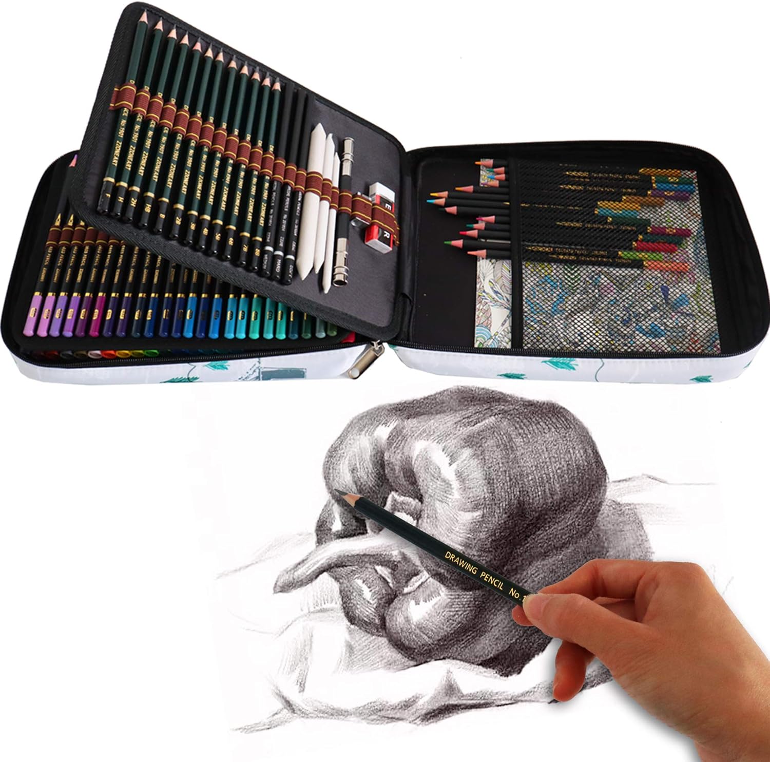 Set 24 Pennarelli Punta Pennello e 96 Matite Colorate - immagine 6