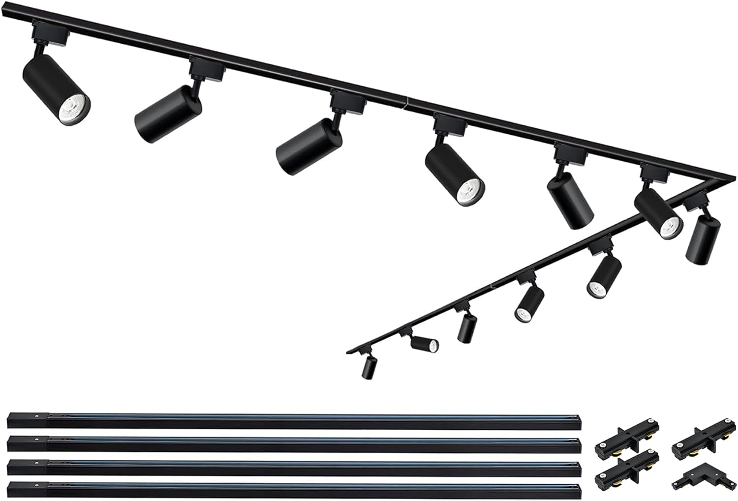 Faretti LED Track Lighting Kit 12 Luci 20W 6000K