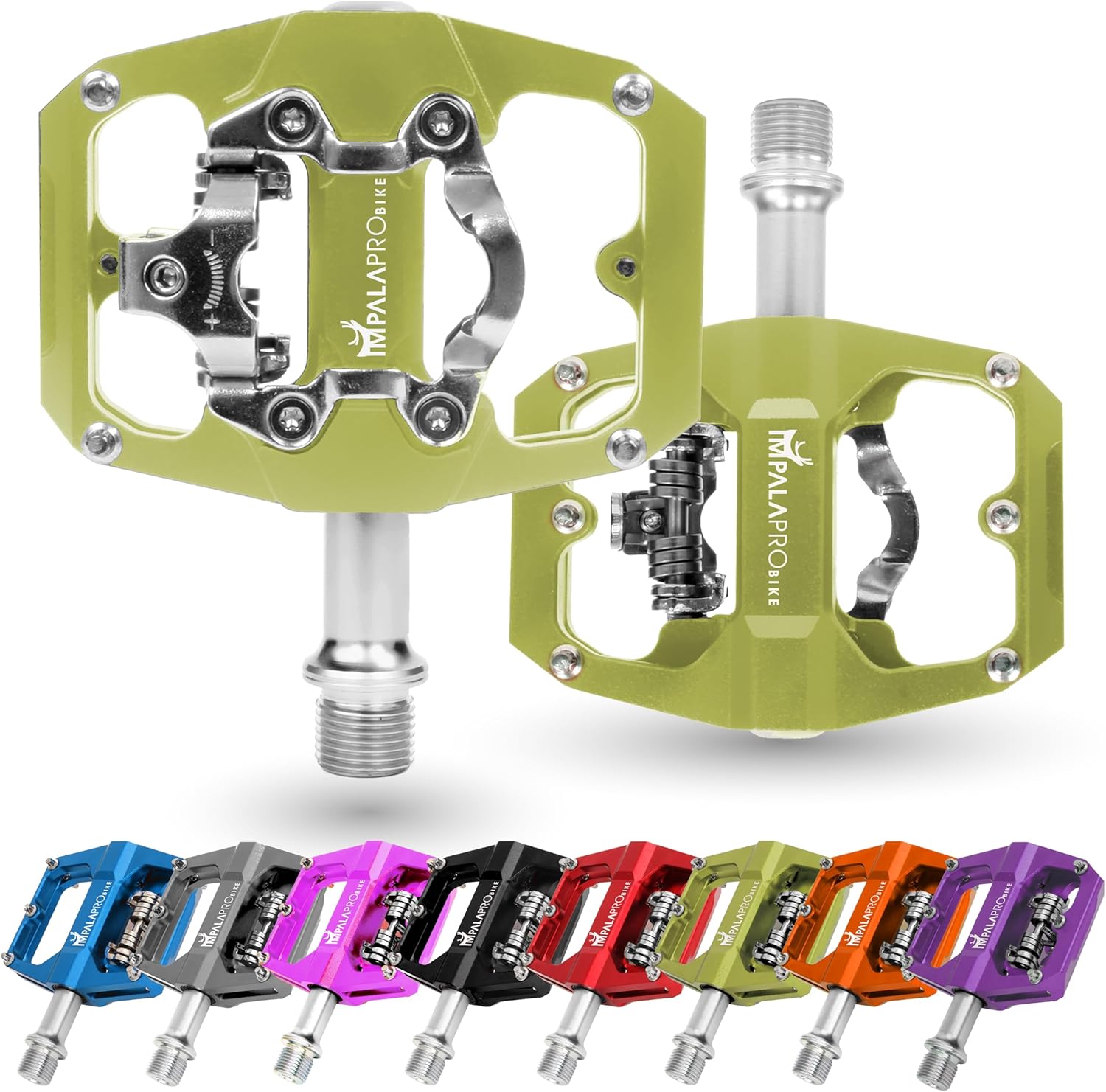 Impalapro Pedali SPD MTB 9/16'' Alluminio CNC - immagine 1