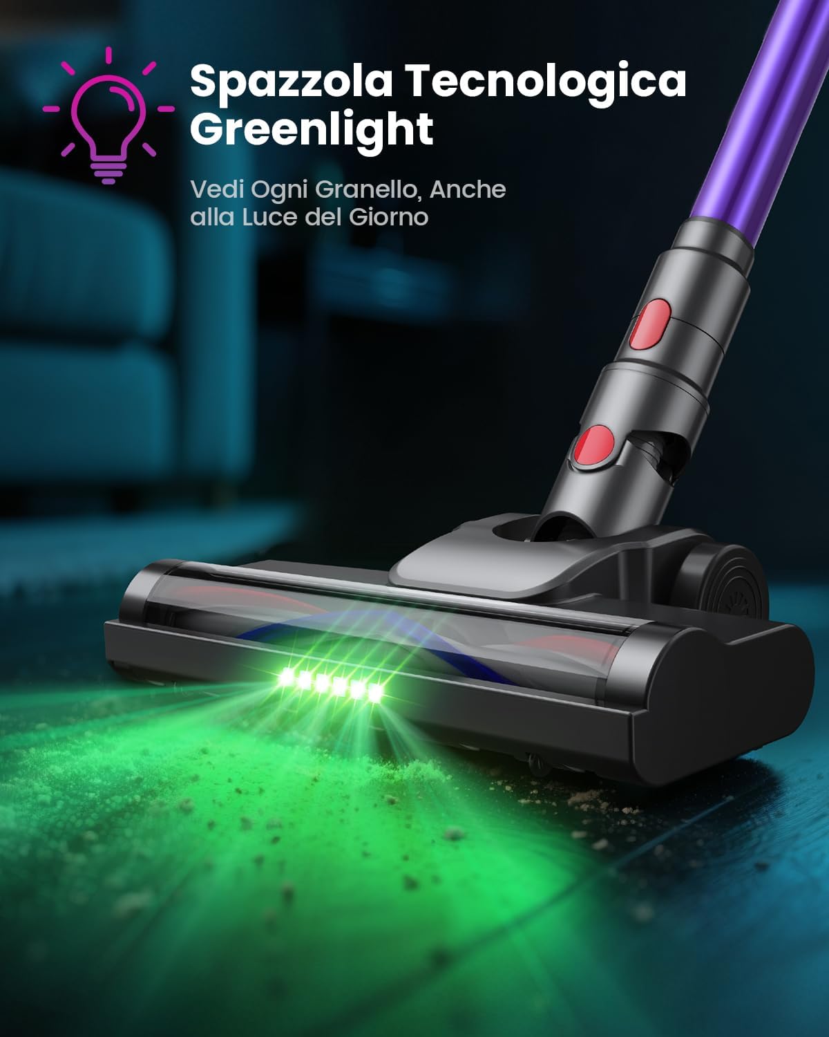 Aspirapolvere Senza Fili 580W 45KPA 70min - immagine 8