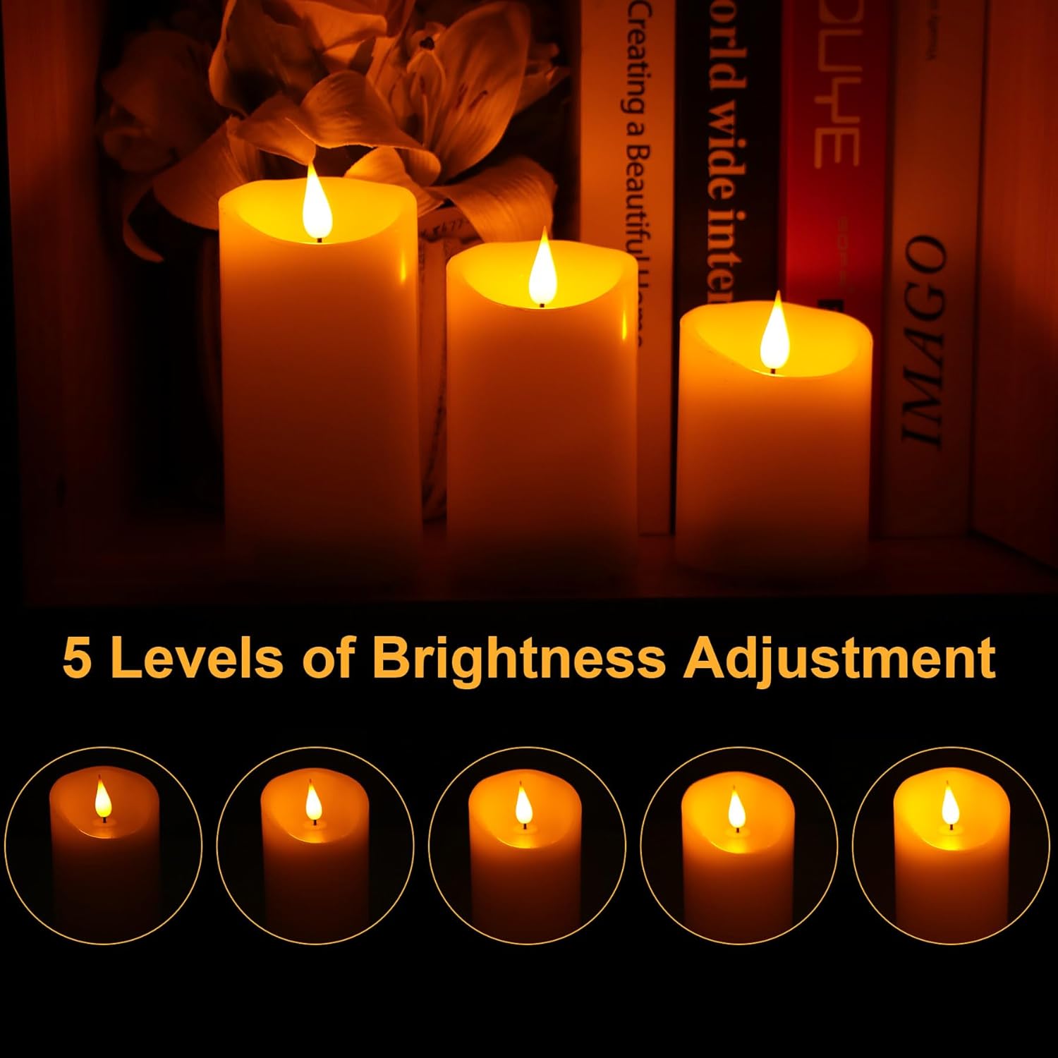 Forever Speed 3 Candele LED Ricaricabili con Timer - immagine 4