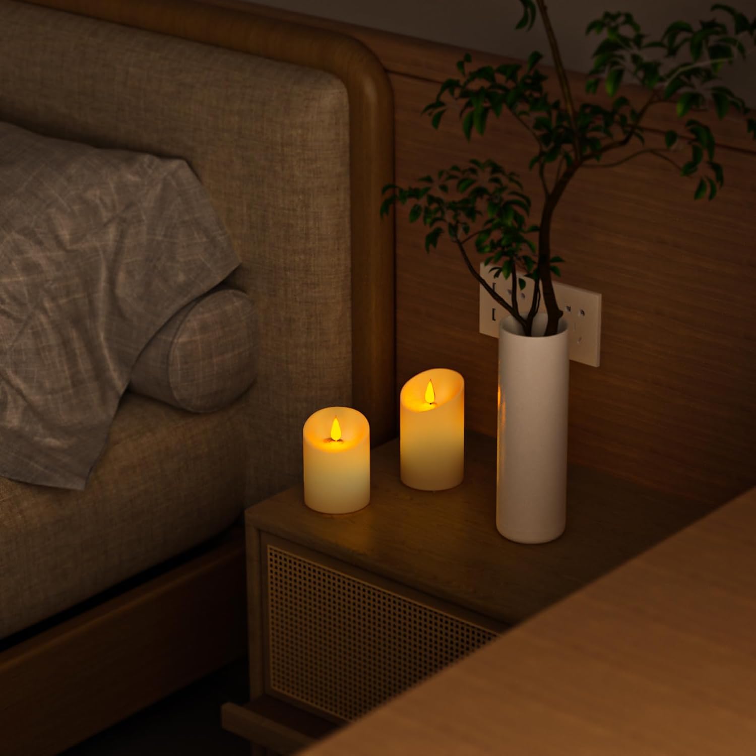 Forever Speed 3 Candele LED Ricaricabili con Timer - immagine 5