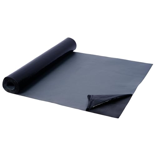 Myoyay Tetto in Alluminio Autoadesivo 1x10m, Nero