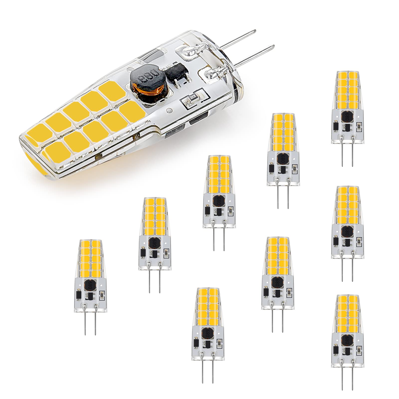 Lampadine G4 LED AC/DC 12-24V, 10 Pezzi