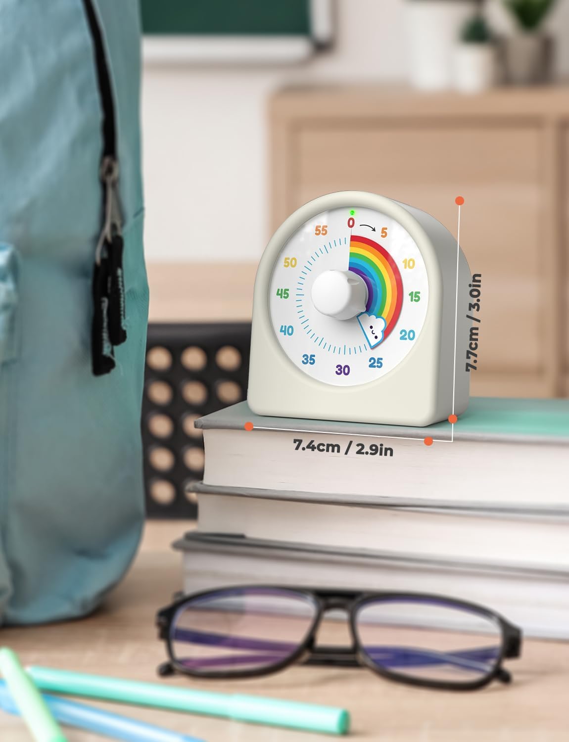 Liorque Timer Visivo Ricaricabile per Bambini - immagine 8