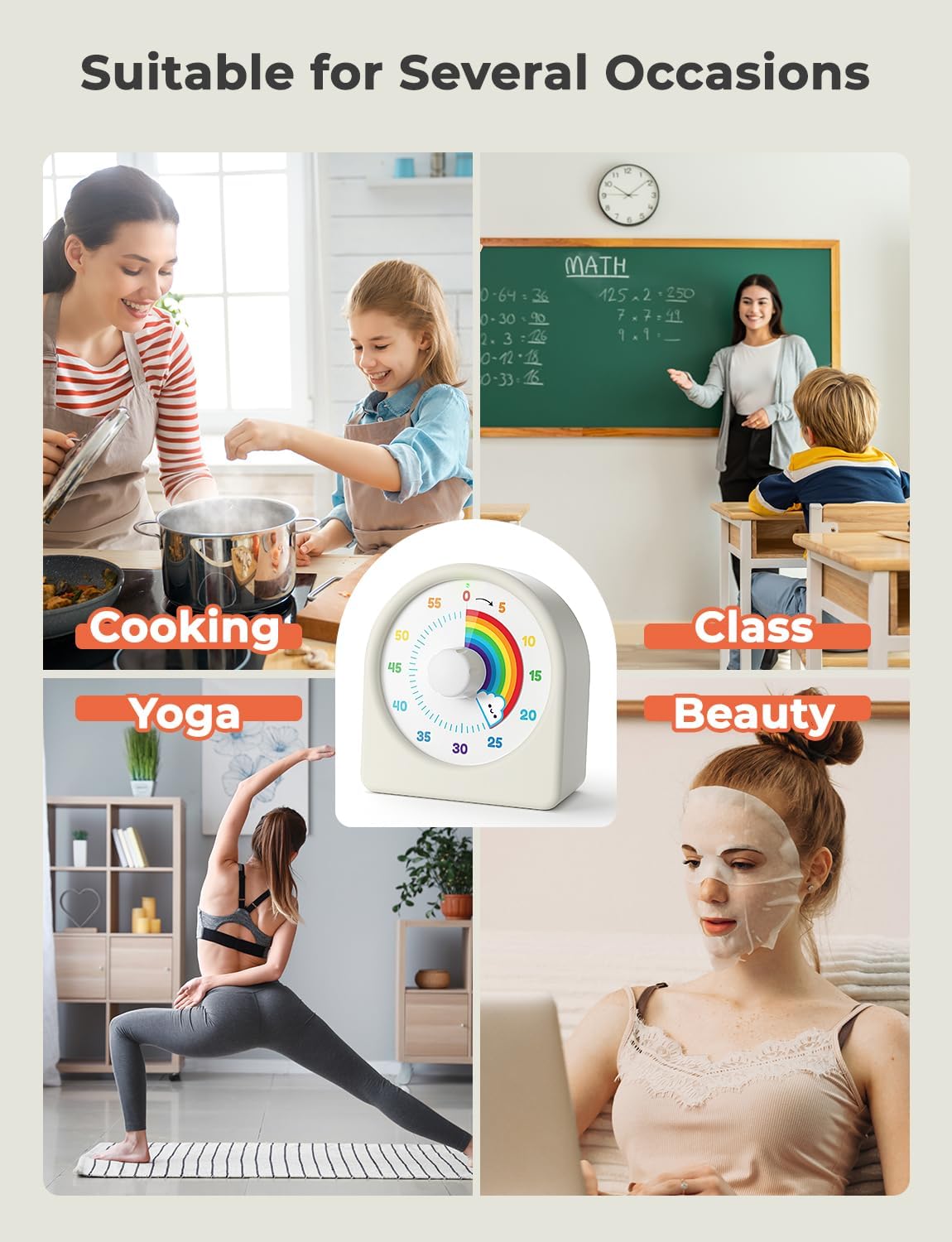 Liorque Timer Visivo Ricaricabile per Bambini - immagine 9