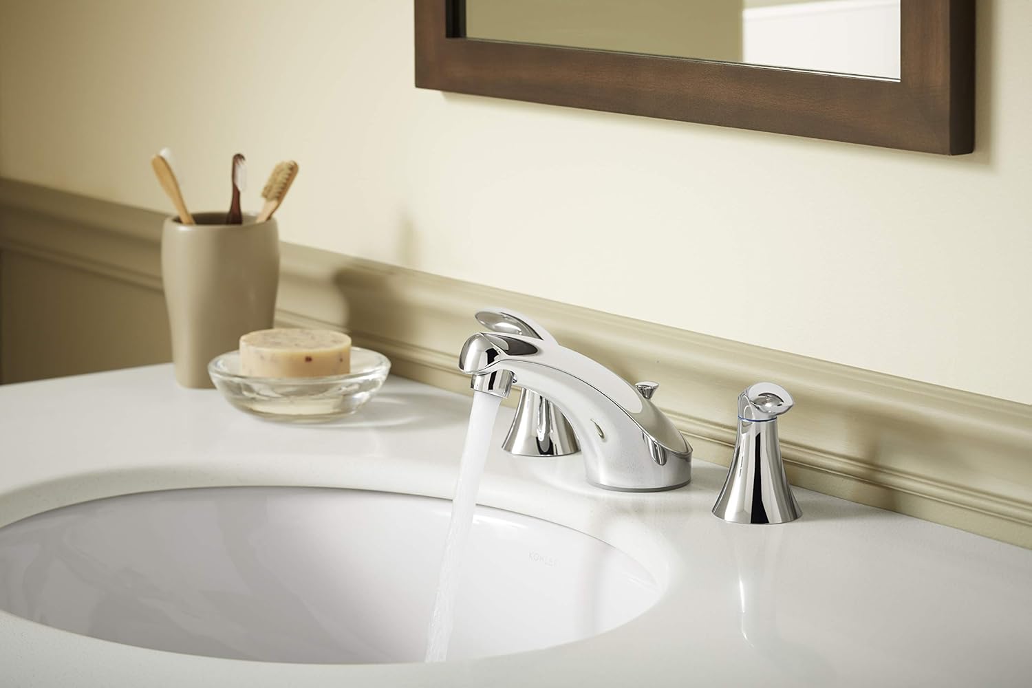 Kohler K-EC2210-0 Caxton - Lavello ovale da bagno, colore: Bianco - immagine 2
