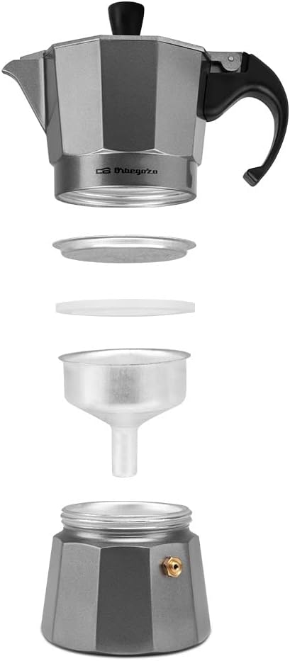 Cafetera de aluminio SILVER - 3 TAZAS - immagine 6