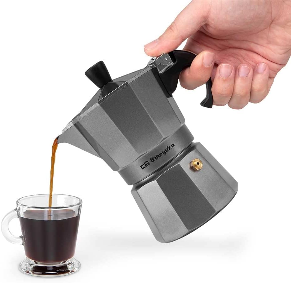 Cafetera de aluminio SILVER - 3 TAZAS - immagine 8