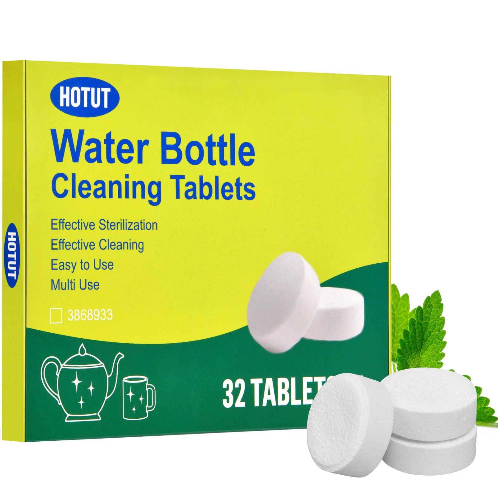 Hotut Pastiglie per la Pulizia Bottiglie (32 PZ)