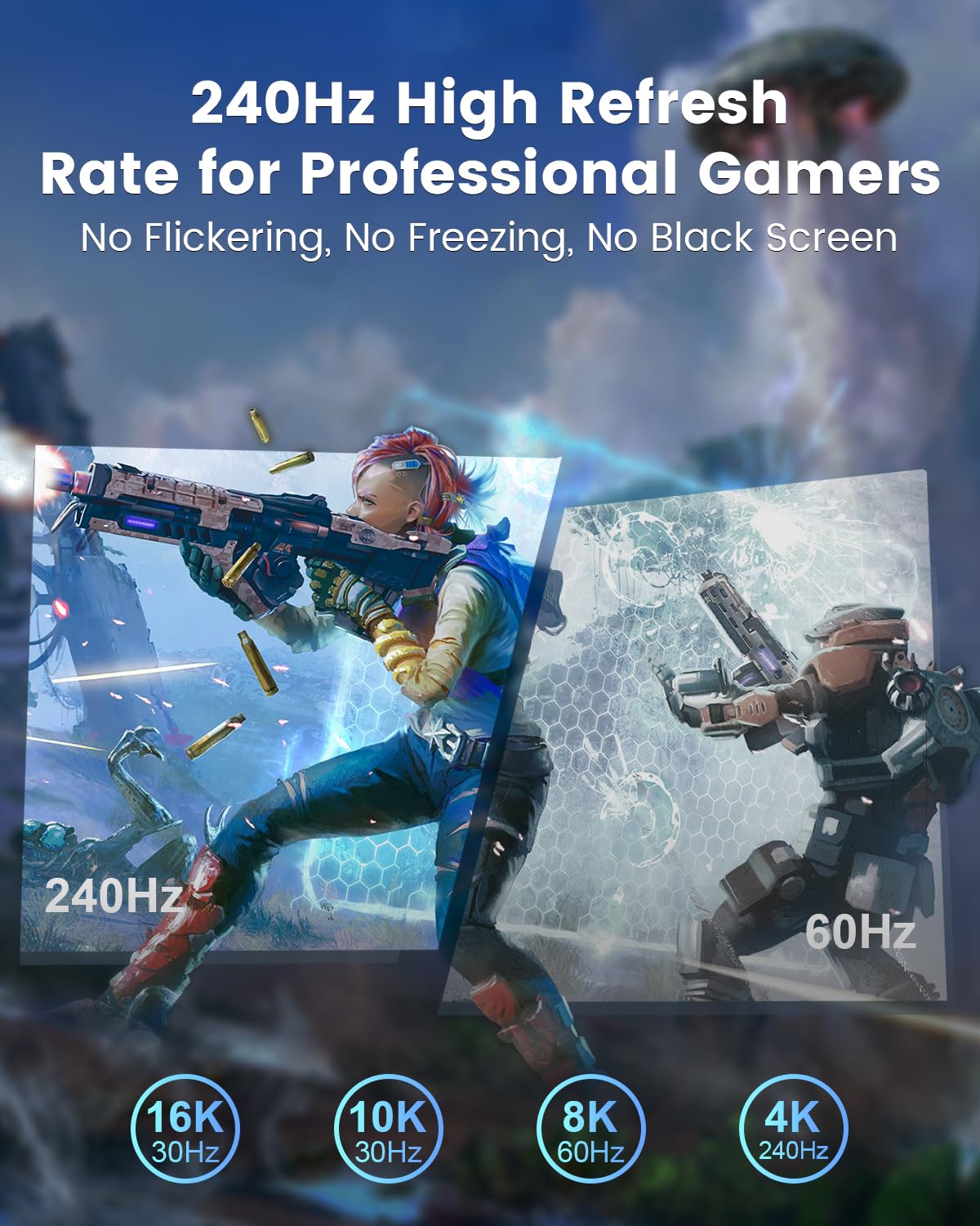 Cavo DisplayPort Fibra Ottica 2.1 - 40 Gbps - immagine 3