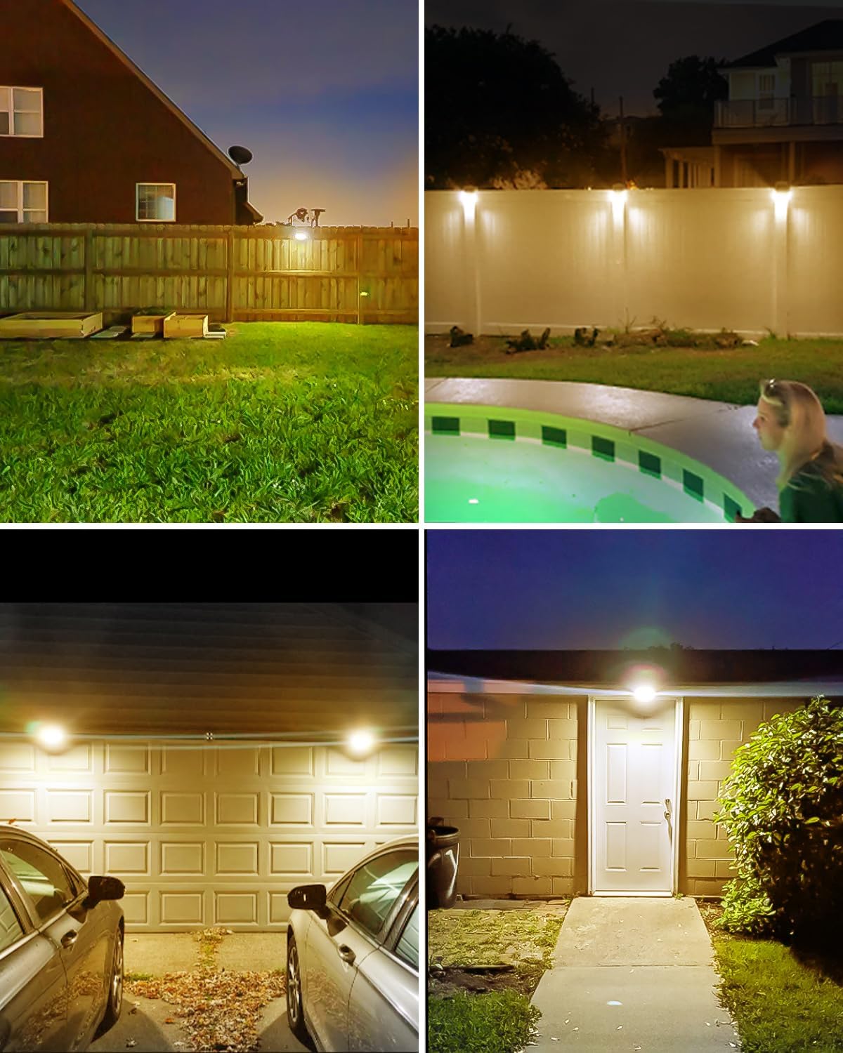 6 Pezzi 308 LED Luce Solare Esterno con Sensore - immagine 7