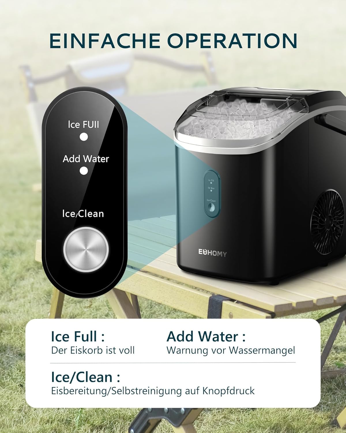 Macchina per Cubetti di Ghiaccio 15 kg/24h, 120W - immagine 4