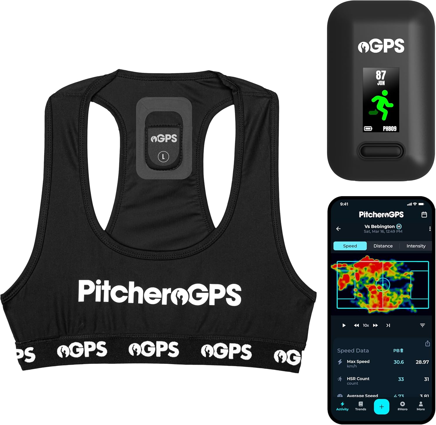 Pitchero Pacchetto GPS Soccer Player Tracker - Grande - immagine 1