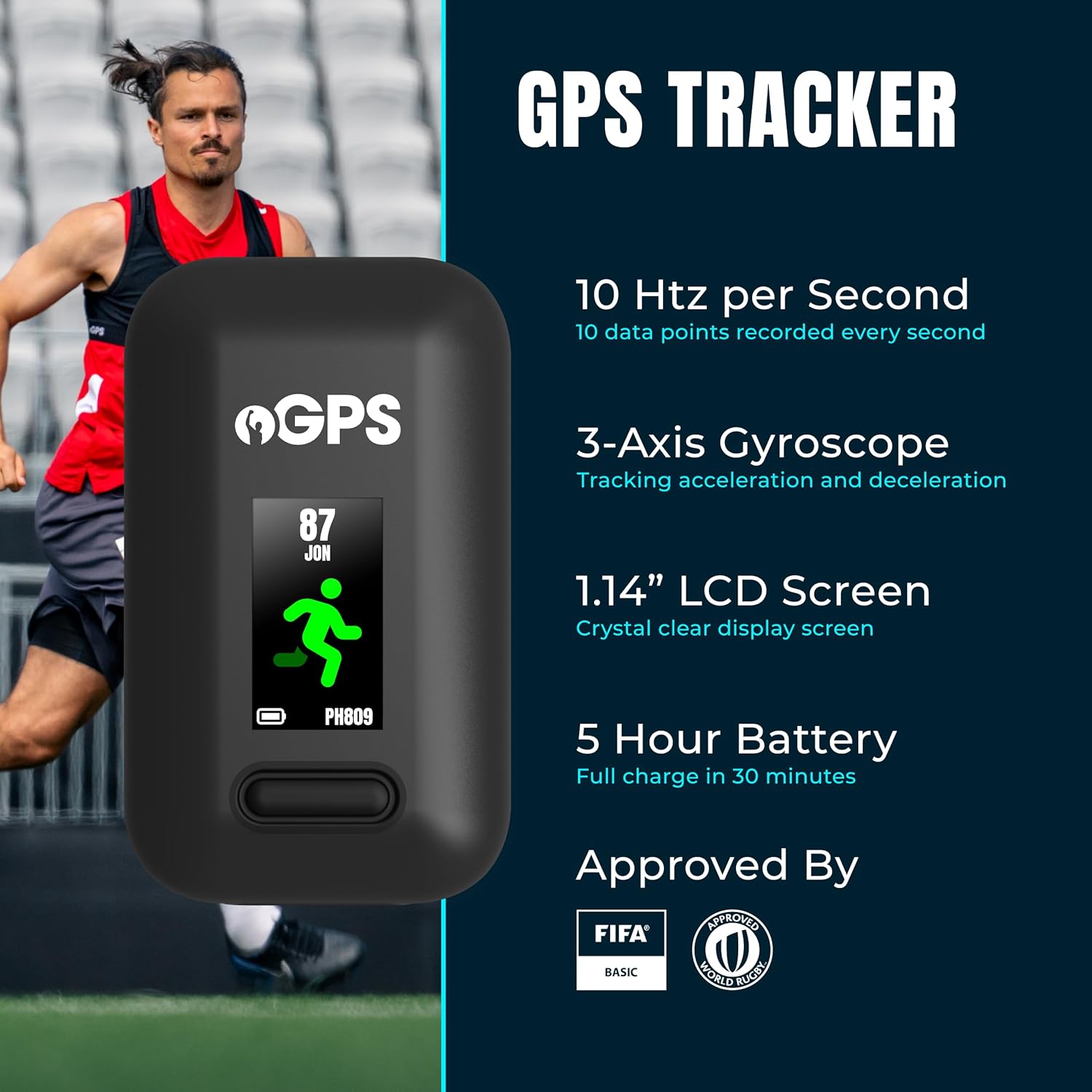 Pitchero Pacchetto GPS Soccer Player Tracker - Grande - immagine 3