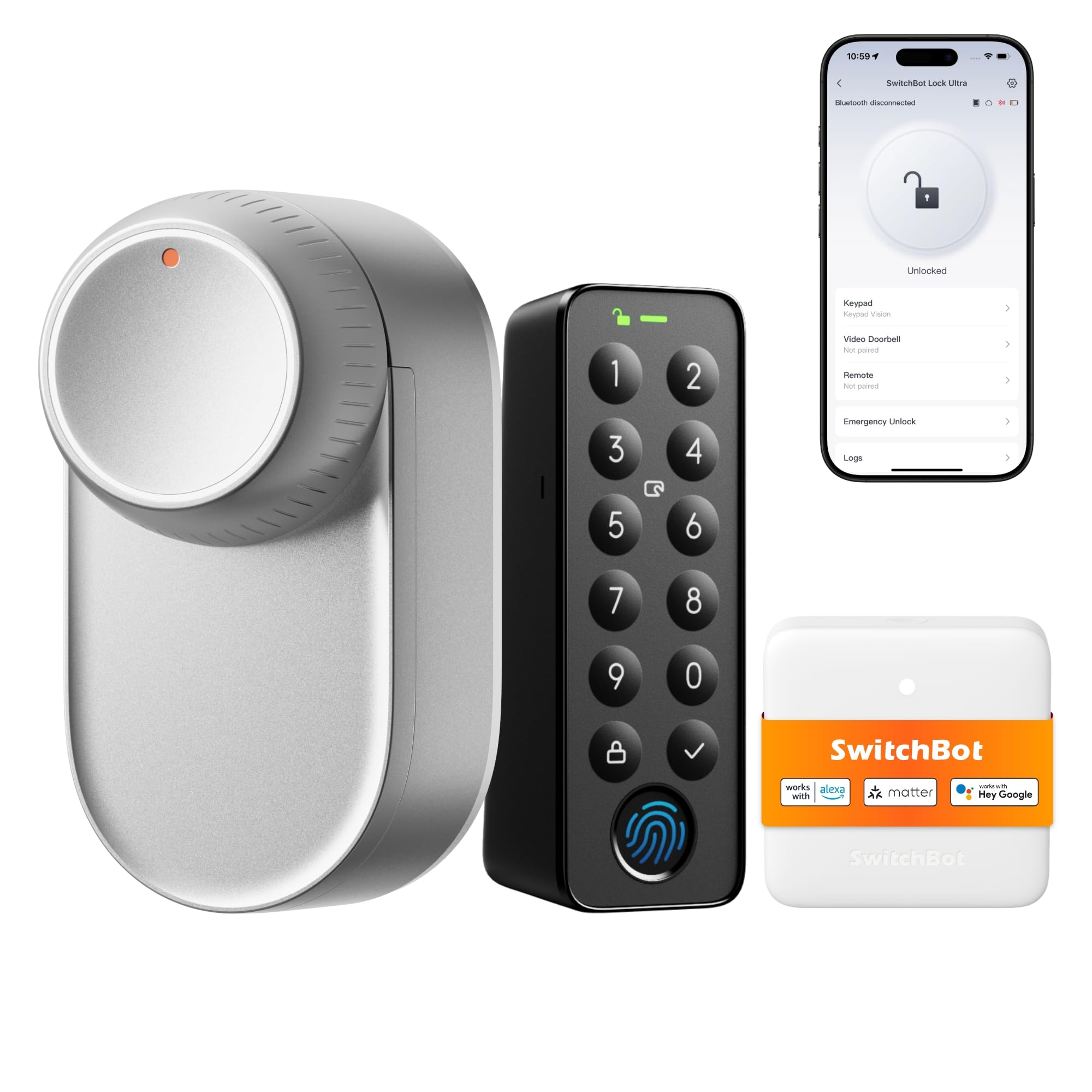 Switchbot WiFi Smart Lock Ultra con Tastierino Touchscreen