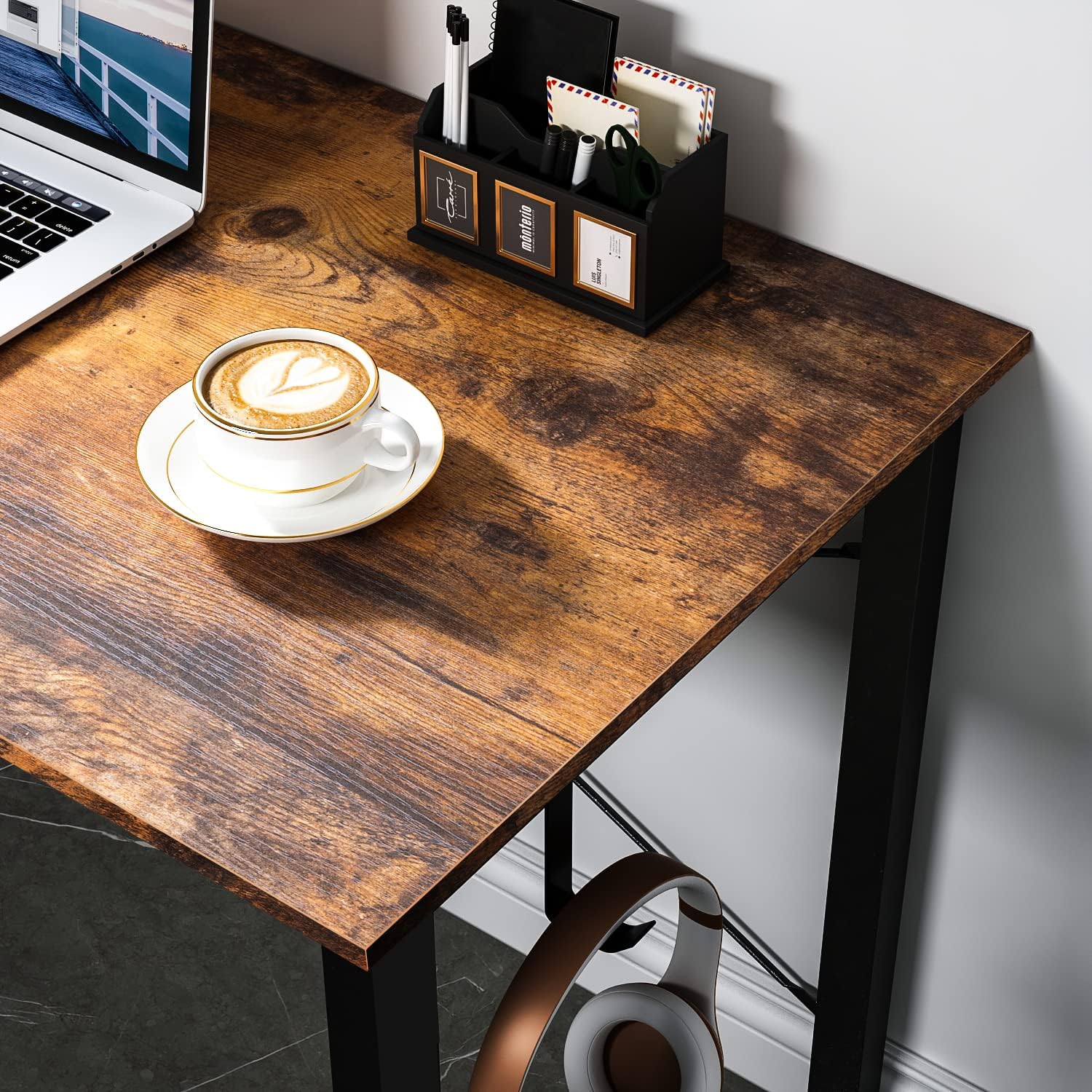 Odk Scrivania Piccola 80x40x73.5cm, Marrone - immagine 6