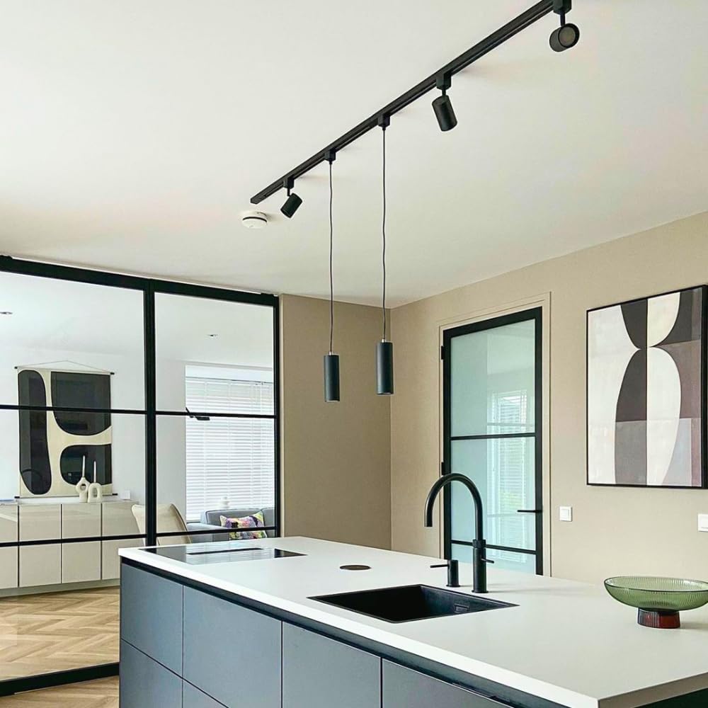 Focus III Lampada a Binario 'Linaro' Dimmerabile, Nero - immagine 3