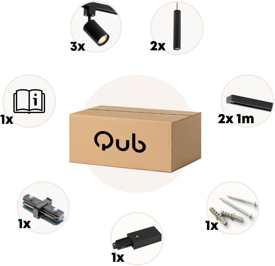 Focus III Lampada a Binario 'Linaro' Dimmerabile, Nero - immagine 8