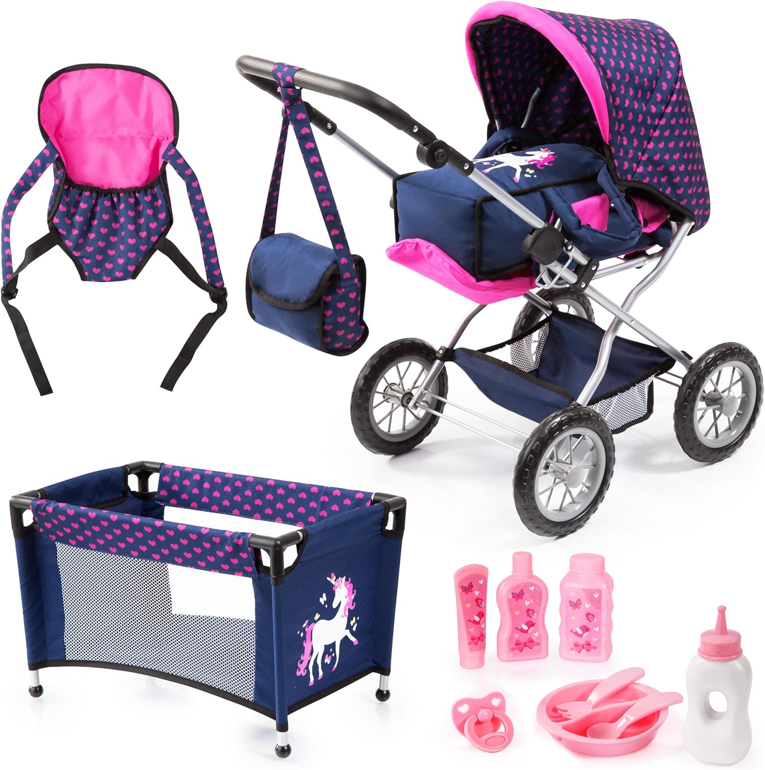 Bayer Design Carrozzina per Bambole Grande Pieghevole - immagine 1