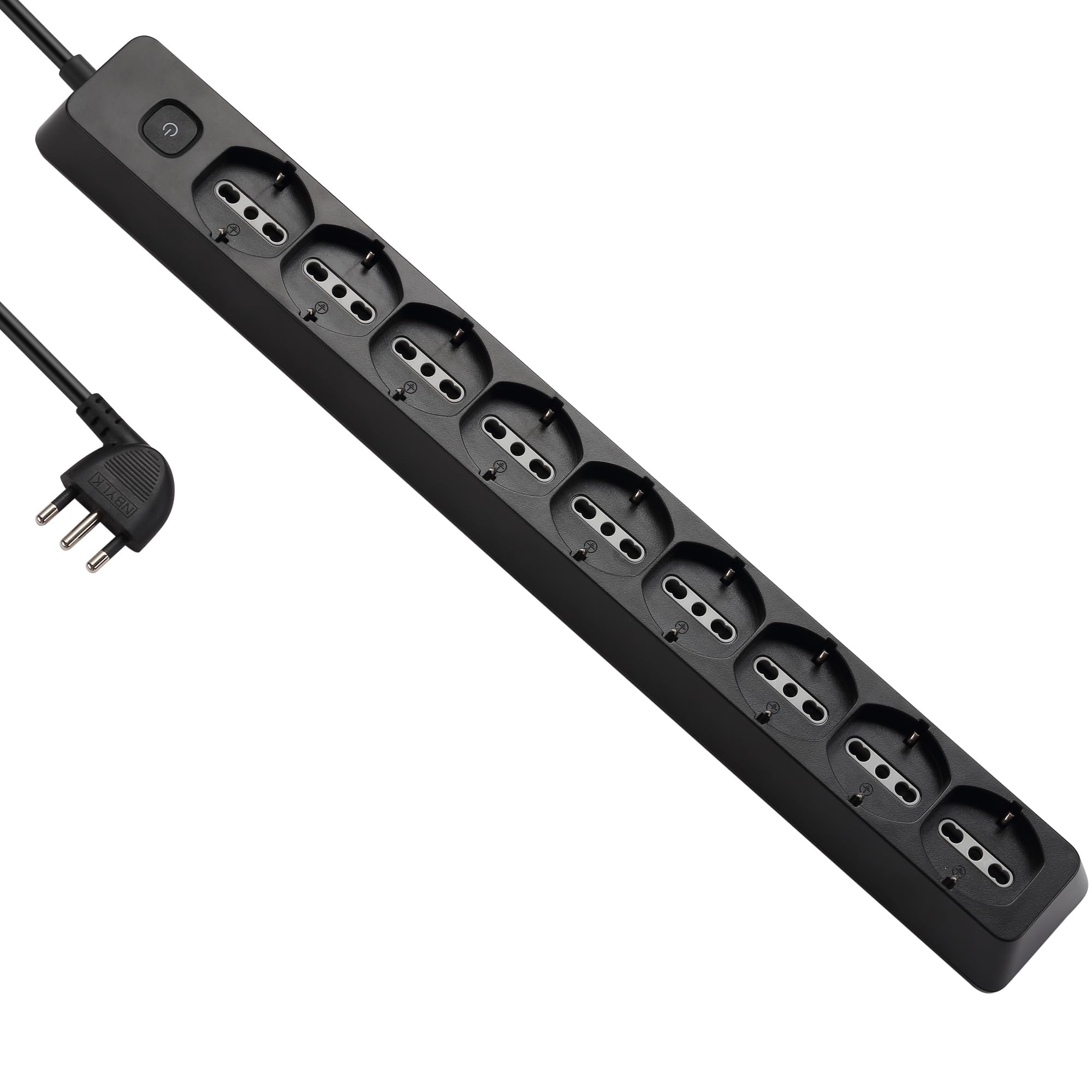 Electraline 61924 - Multipresa 9 Posti P40, Cavo 2m