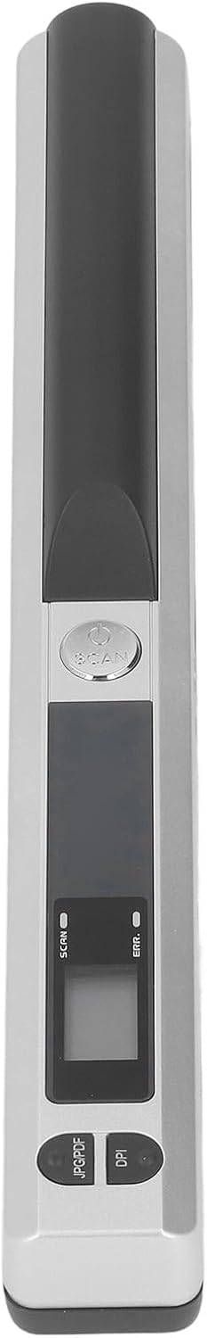 Scanner Portatile 900 Dpi per Documenti A4, Silver - immagine 1