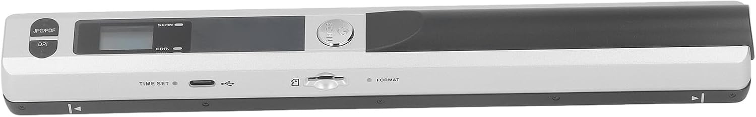 Scanner Portatile 900 Dpi per Documenti A4, Silver - immagine 8