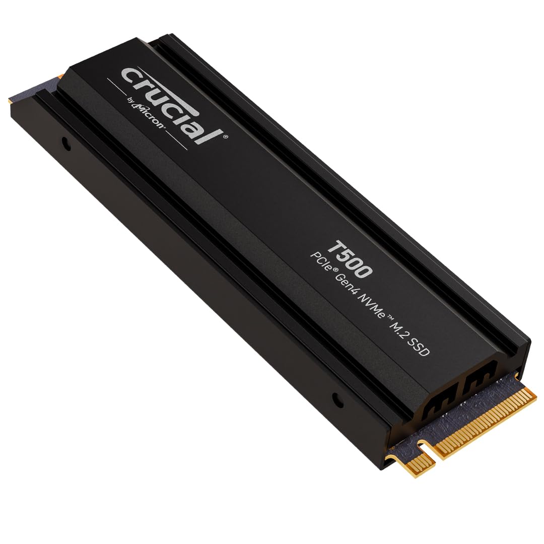 Crucial T500 SSD 1TB PCIe Gen4 NVMe M.2 con Dissipatore