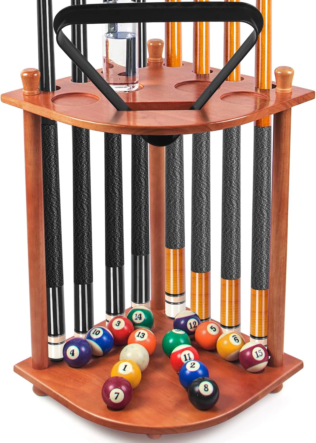 AKLOT Porta Stecche da Biliardo 16 Supporti