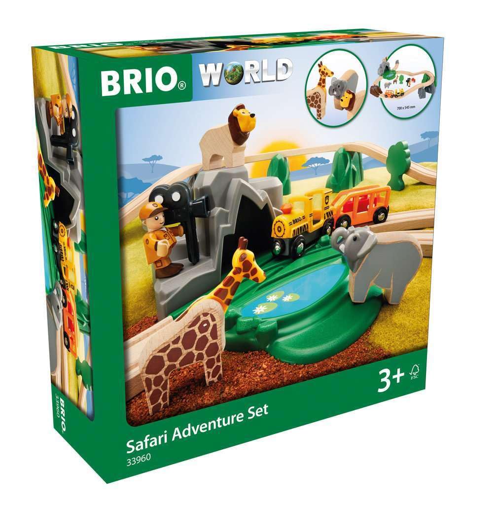 Brio World - Set Avventure Safari Trenino in Legno