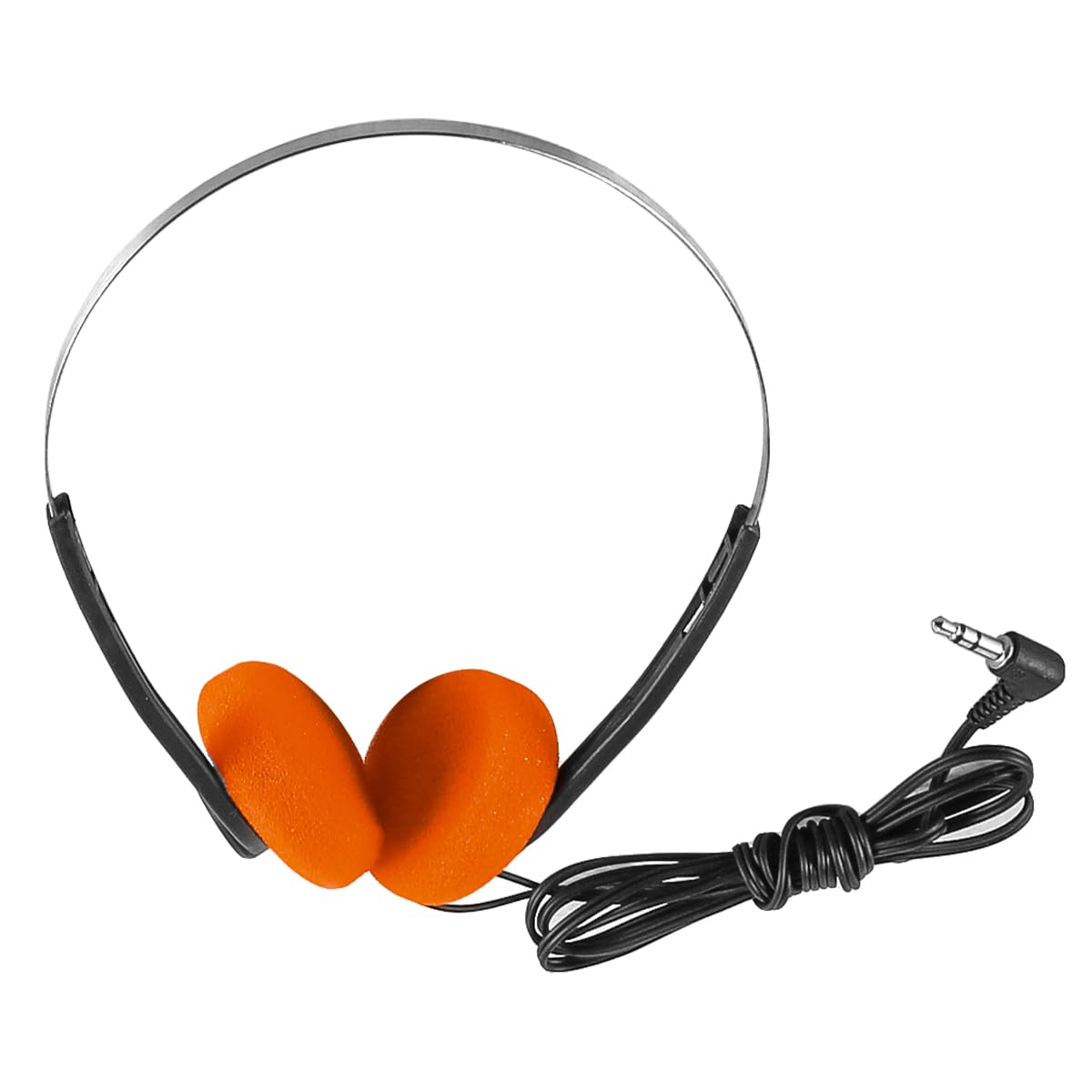 Cuffie Auricolari Retrò Over-Ear Stereo Hi-Fi, Arancioni