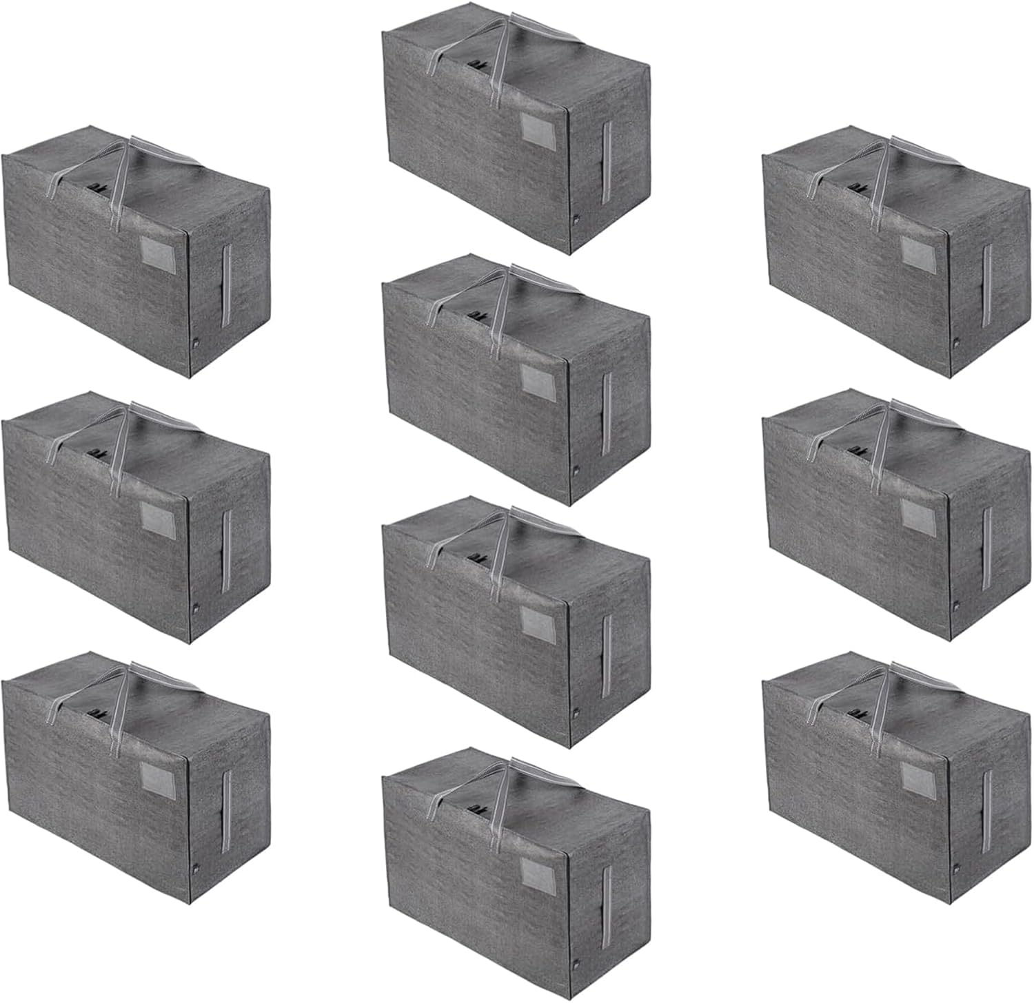 Veno Set 10 Borse Trasloco Grandi 100L, Grigio