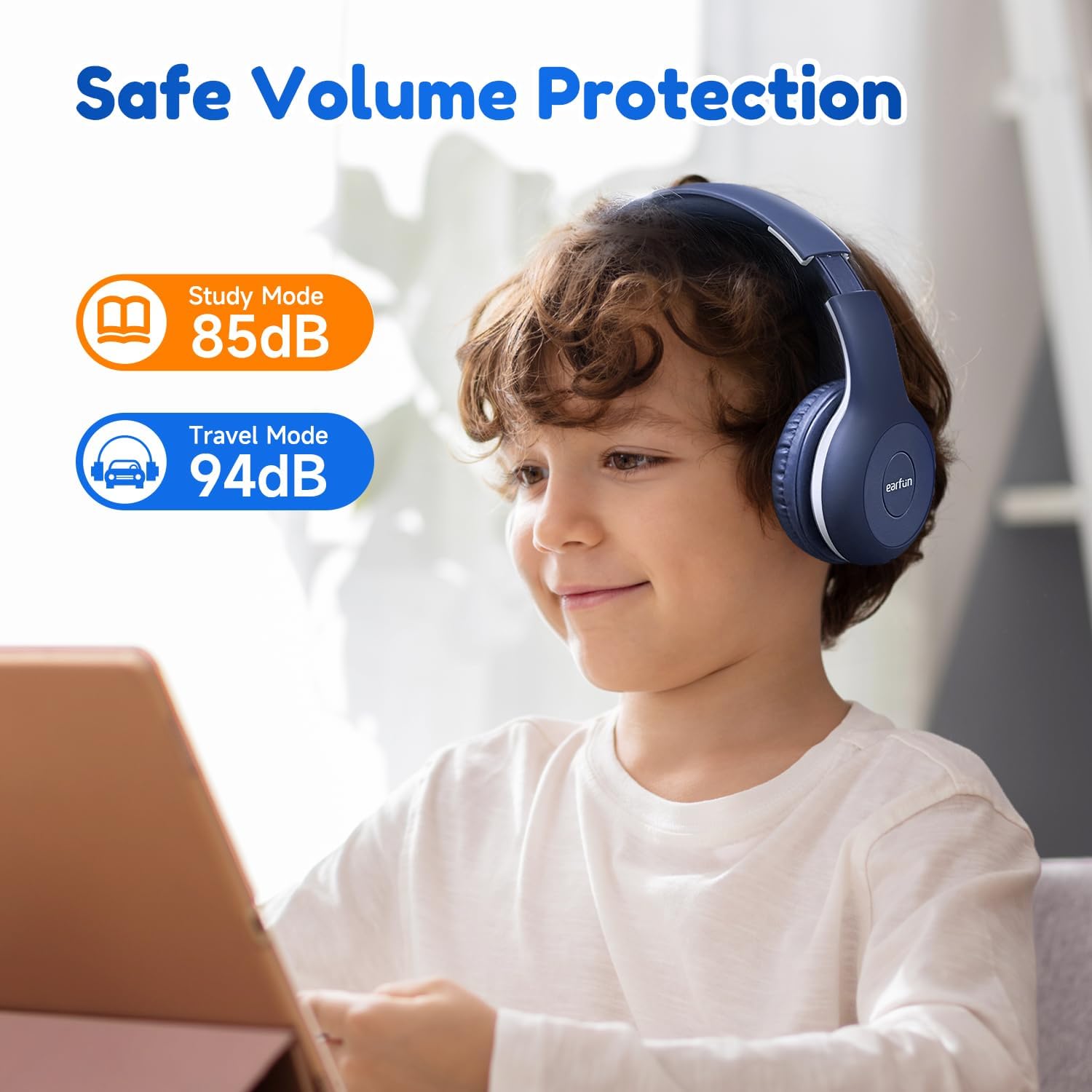 Earfun K2 Cuffie Bluetooth per Bambini con Microfono (2 pz) - immagine 4