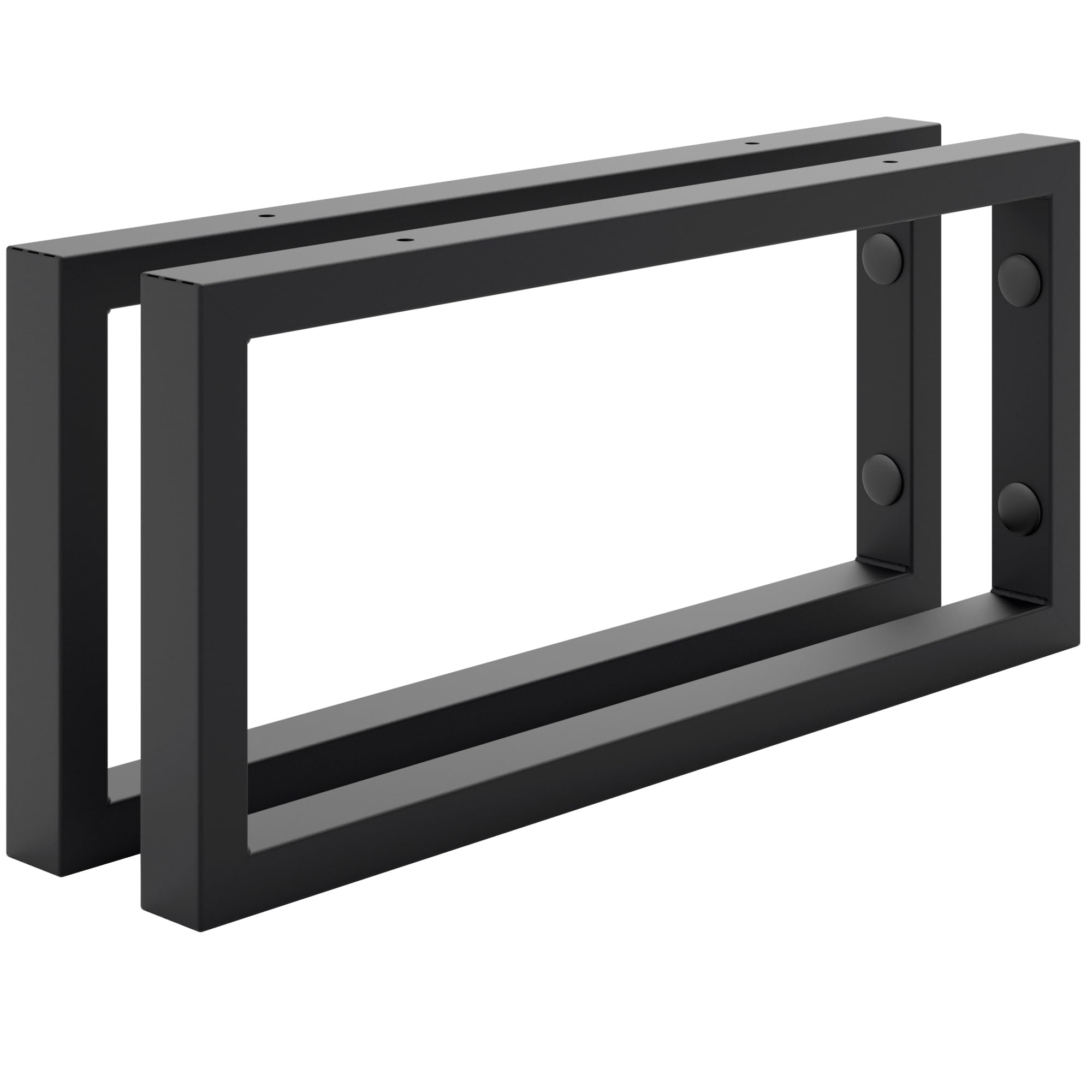 HOLZBRINK Supporti per Mensole in Metallo 45x20 cm, Nero
