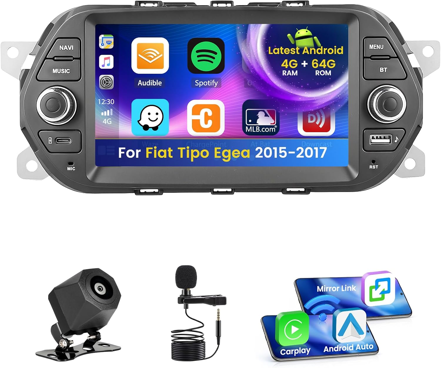 Autoradio Android 7'' per Fiat Tipo Egea 2015-2017 - immagine 1