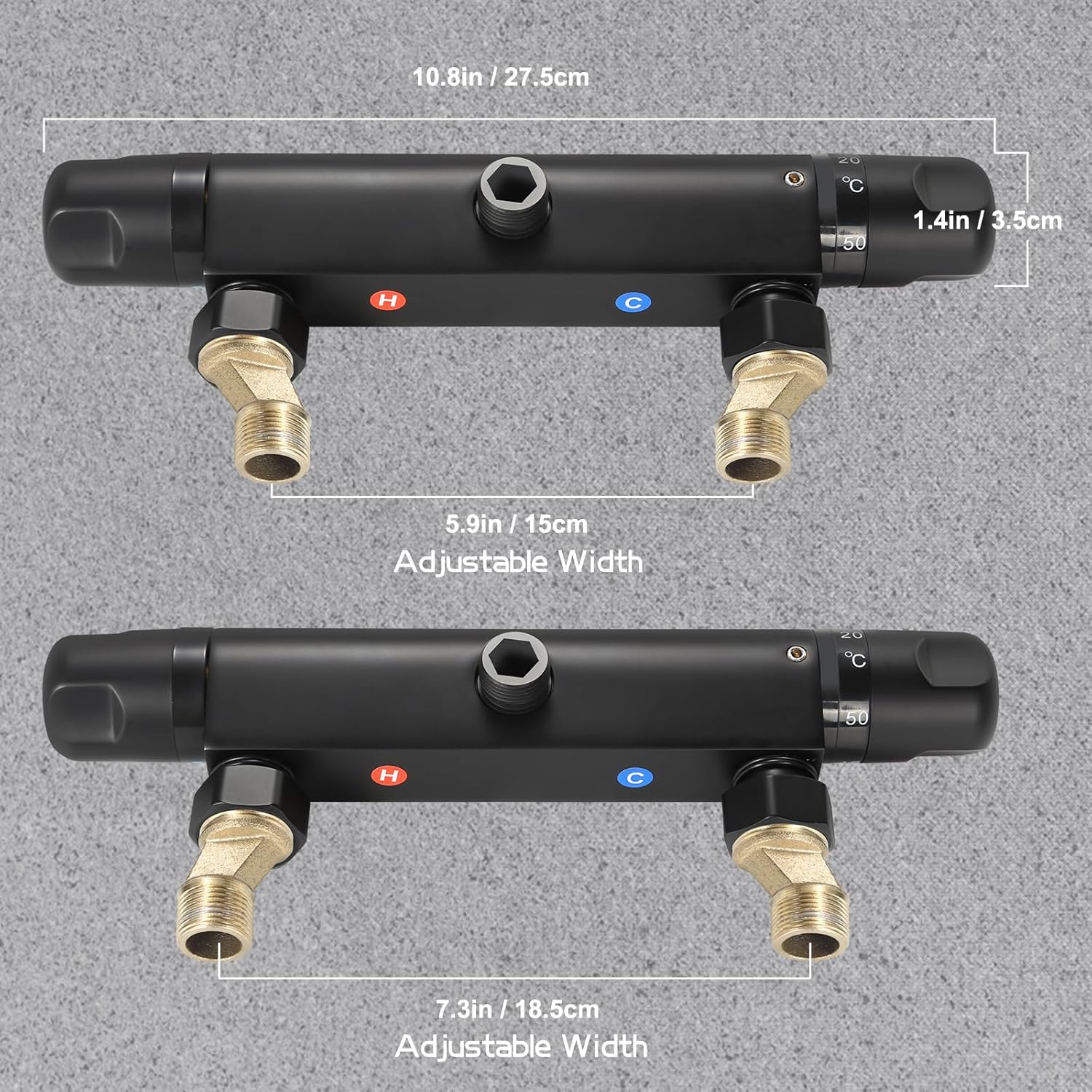 Rubinetto Doccia Termostatico Uten in Ottone Puro - immagine 6