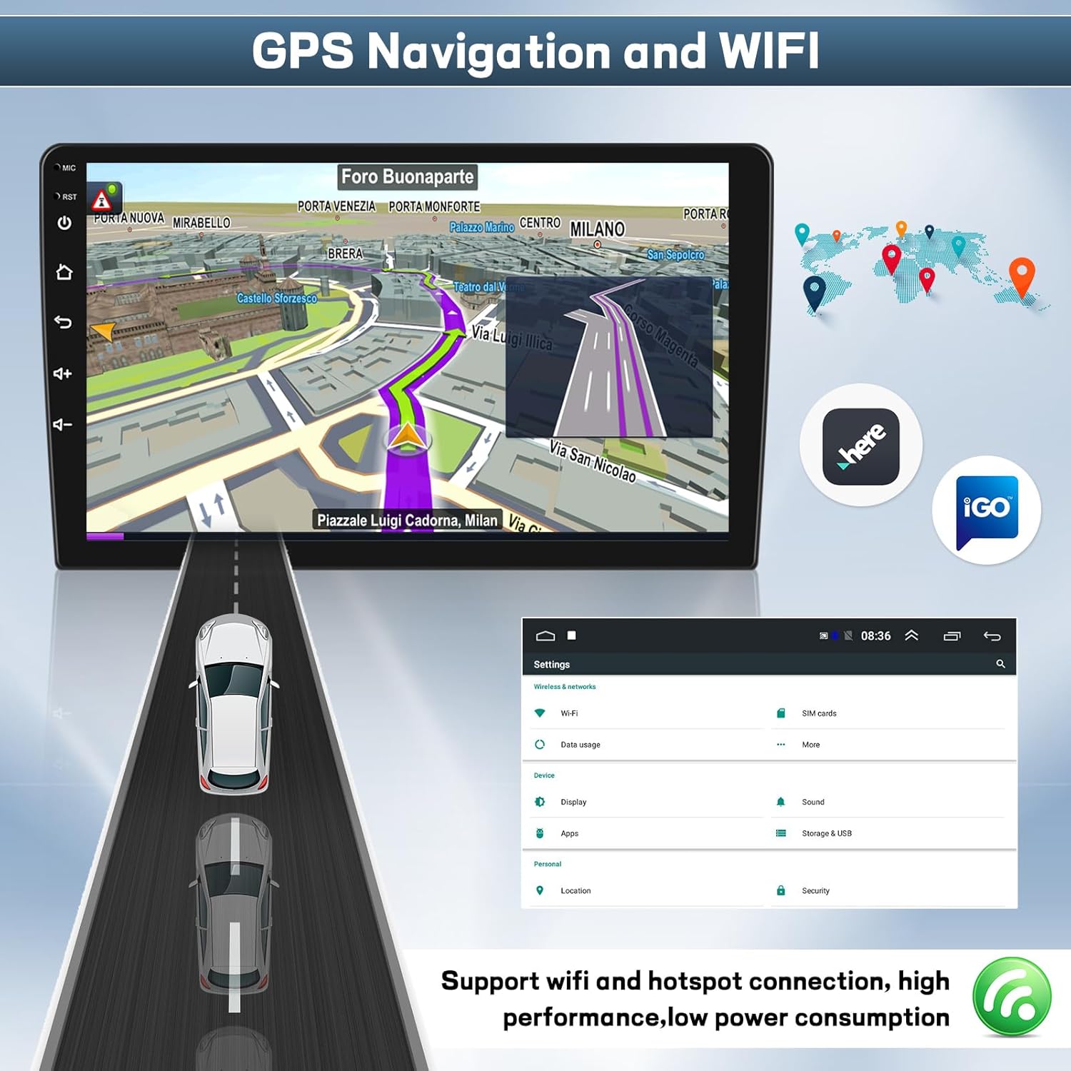 Autoradio Android 13 per BMW X3 E83 (2004-2012) - immagine 3