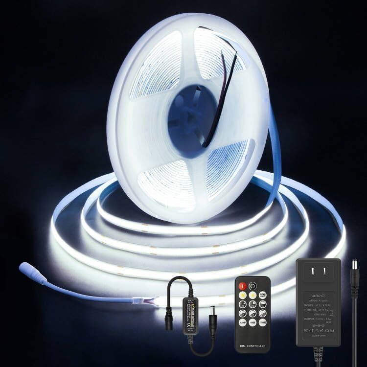 Alitove Striscia LED COB 10M 24V 6000K Dimmerabile