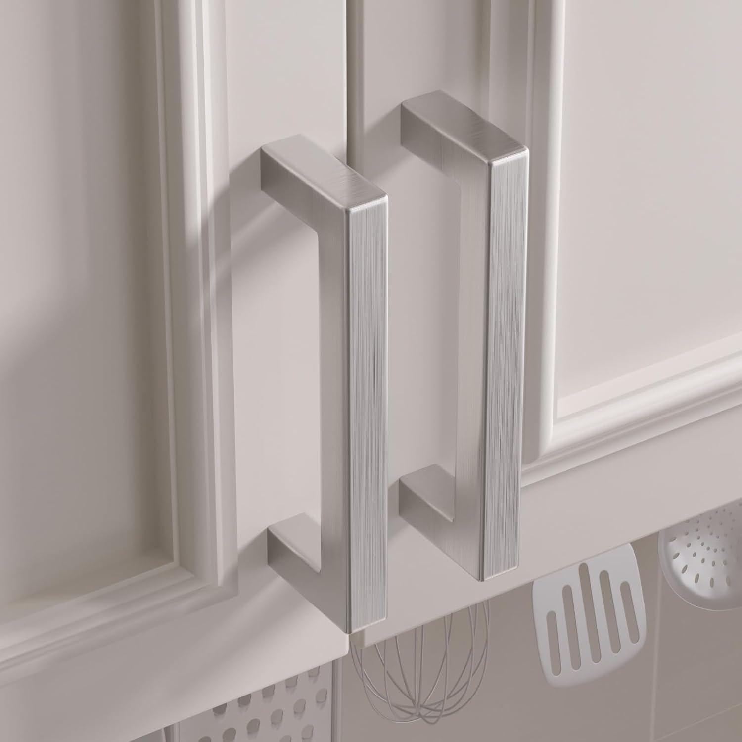 Goldenwarm 20 Maniglie per Armadietti 192mm, Argento - immagine 6