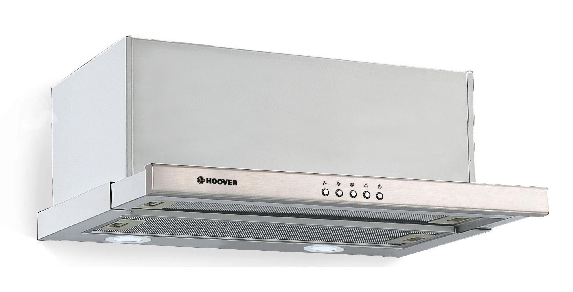 Hoover HT6360IN/1 Cappa Aspirante da Parete, Acciaio Inox