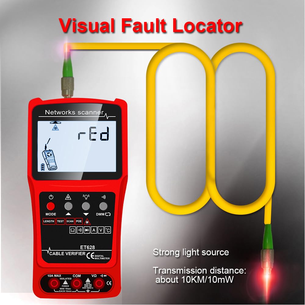 Kalea-informatique Tester Rete Rame e Fibra Multimetro - immagine 6