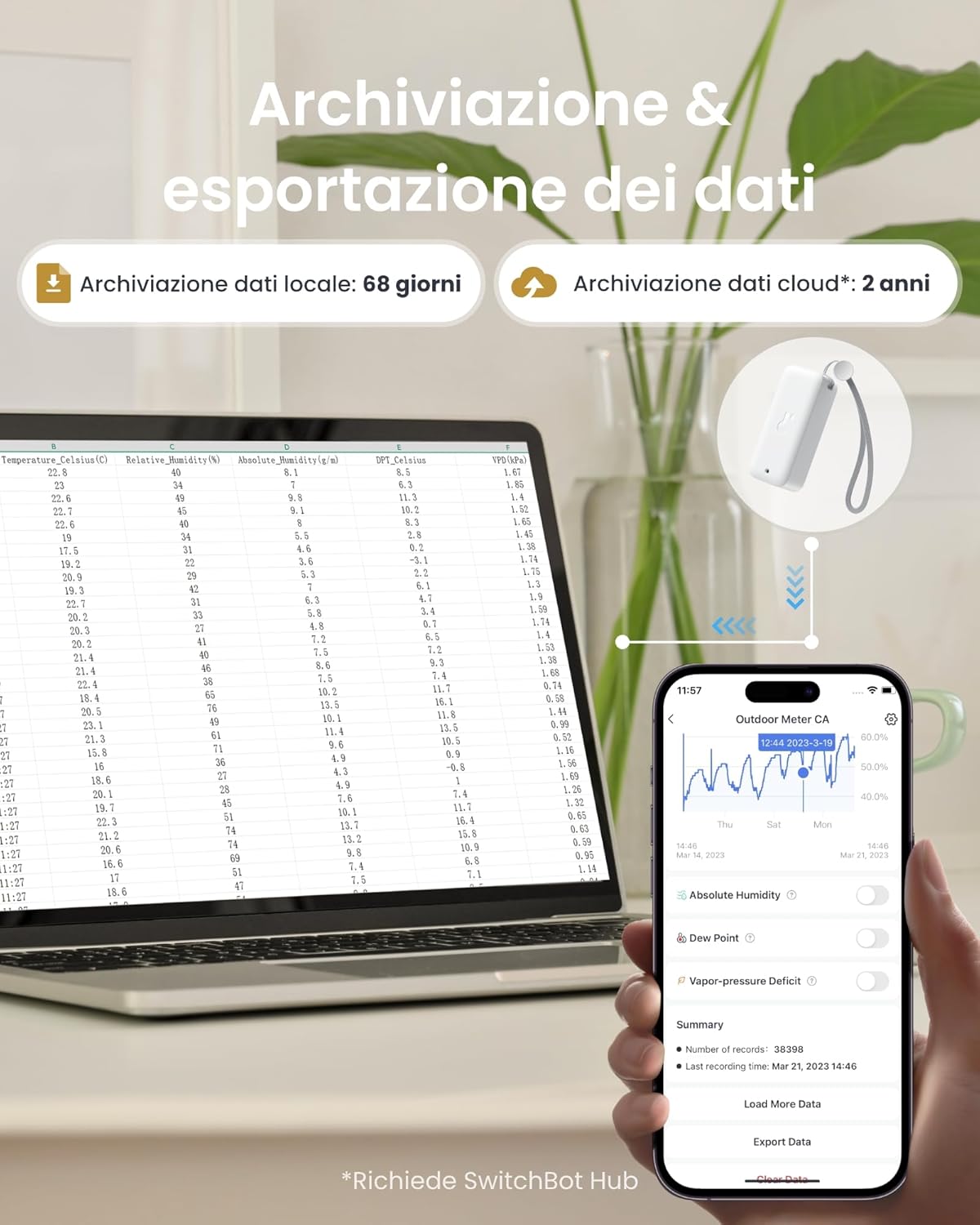 Switchbot Outdoor Hygrometer Thermometer (3 Pezzi) - immagine 4