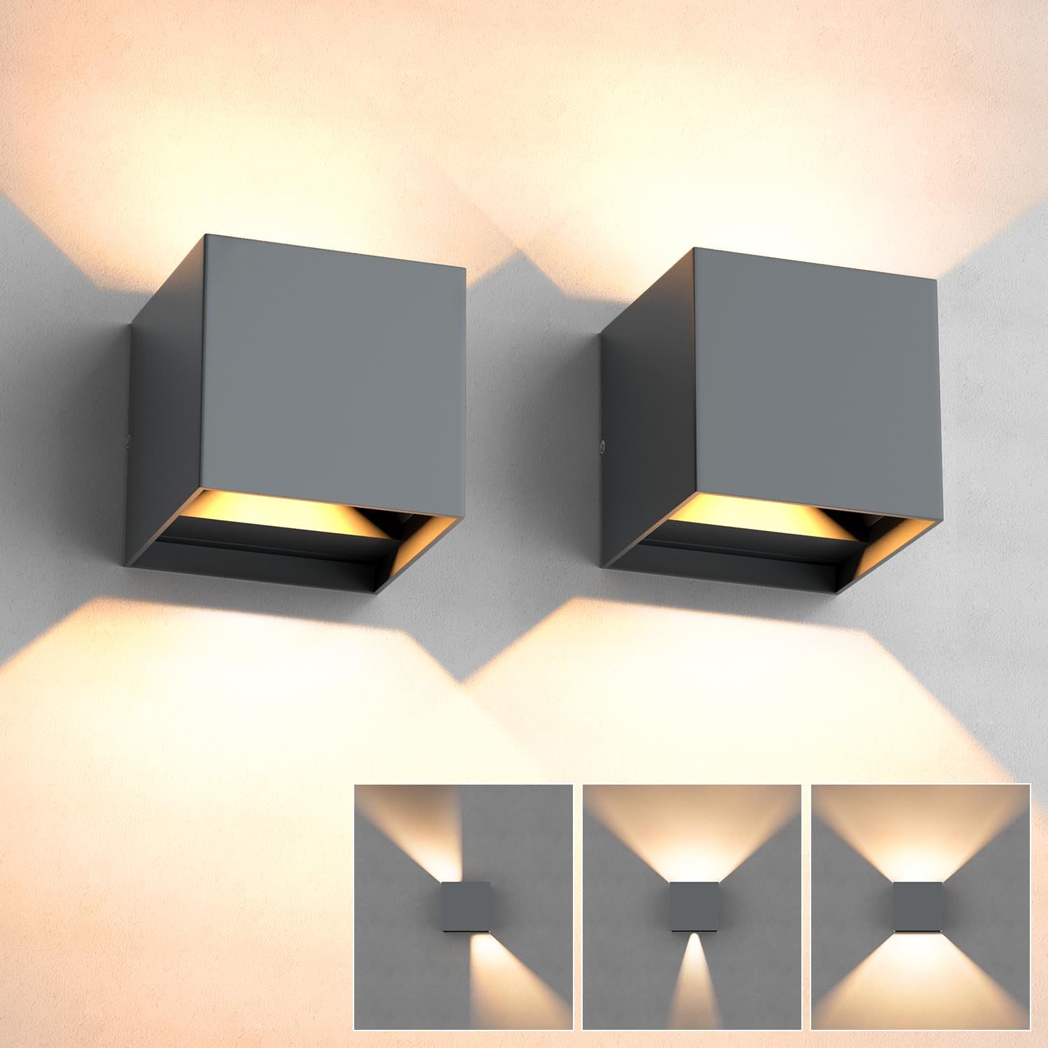 Yrgepowk Applique da Parete Esterno/Interno 12W LED