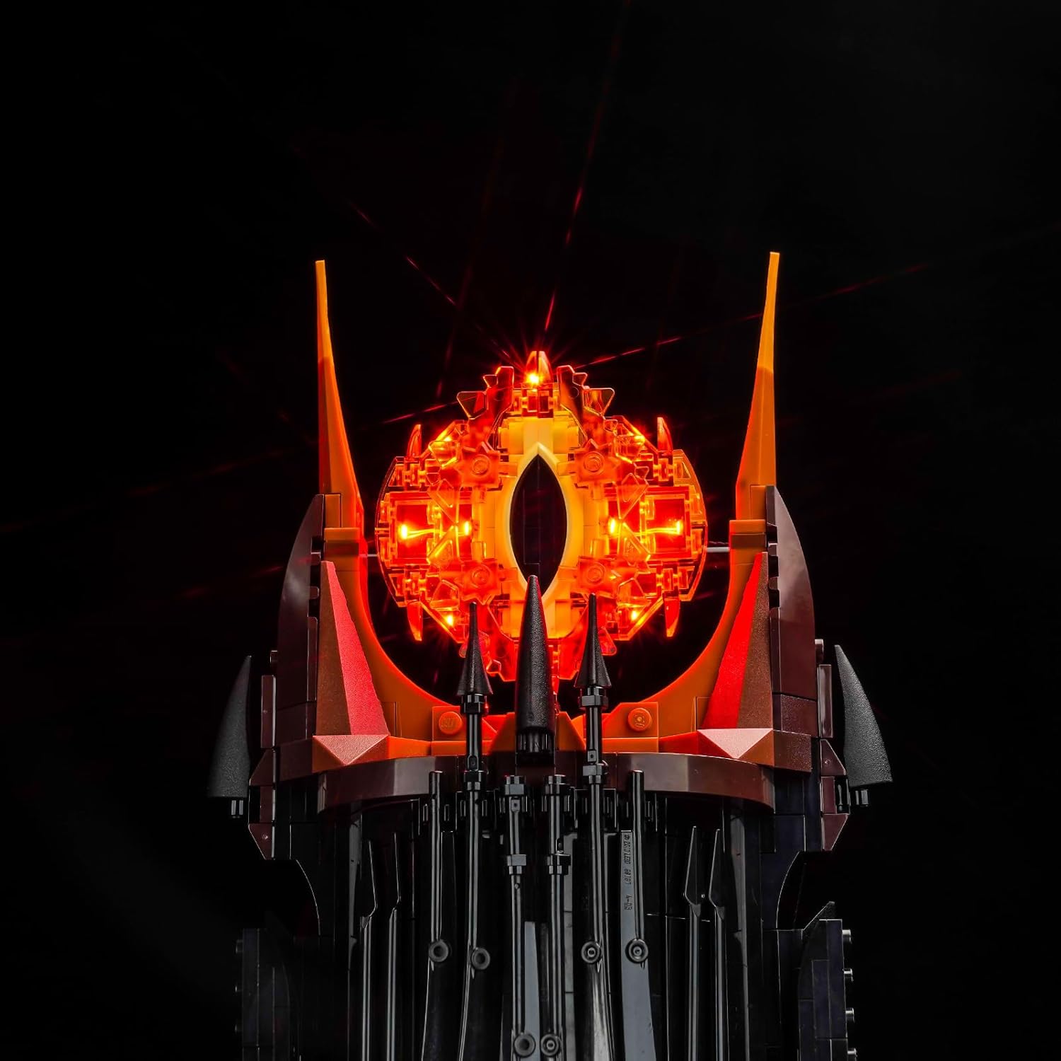 Brickbling Kit Luce Telecomando per Lego Barad-dûr 10333 - immagine 4