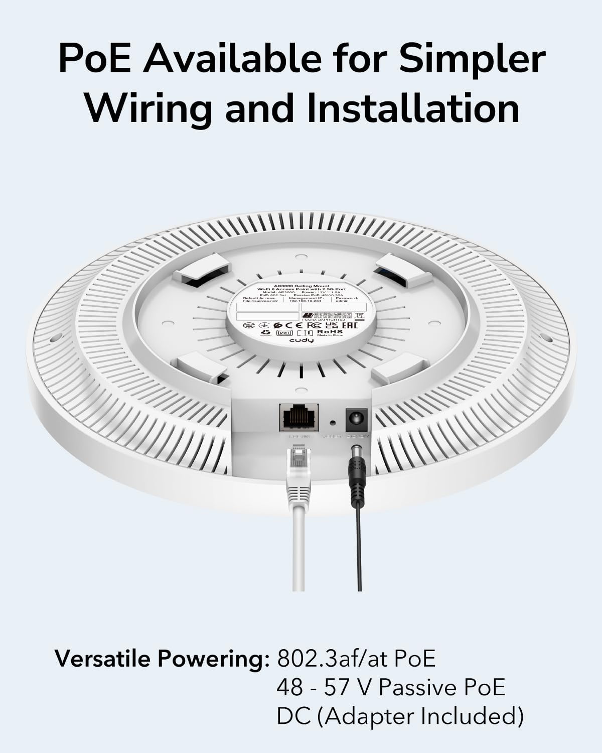 Cudy AX3000 2.5G WiFi 6 Wireless Access Point - immagine 4