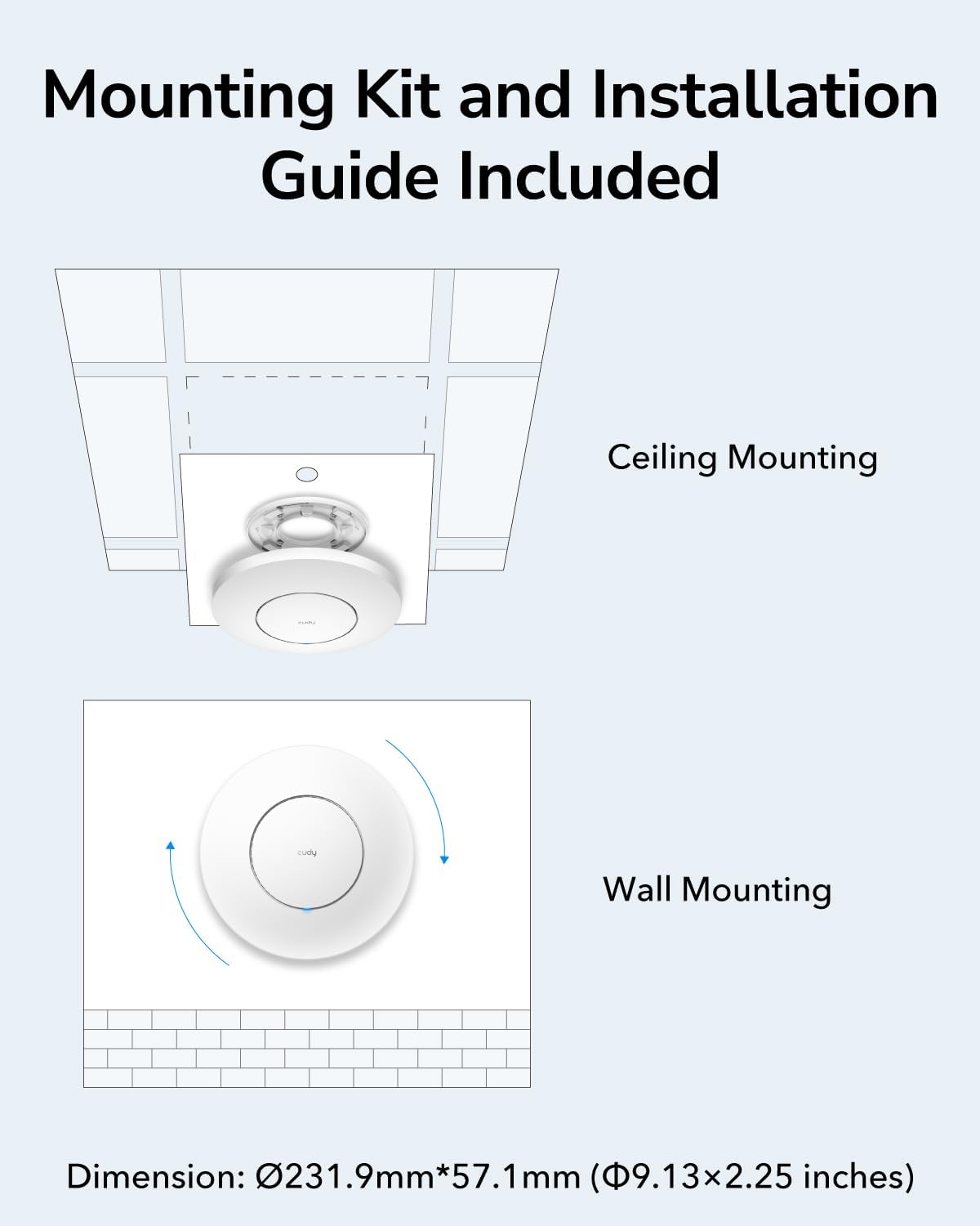 Cudy AX3000 2.5G WiFi 6 Wireless Access Point - immagine 5